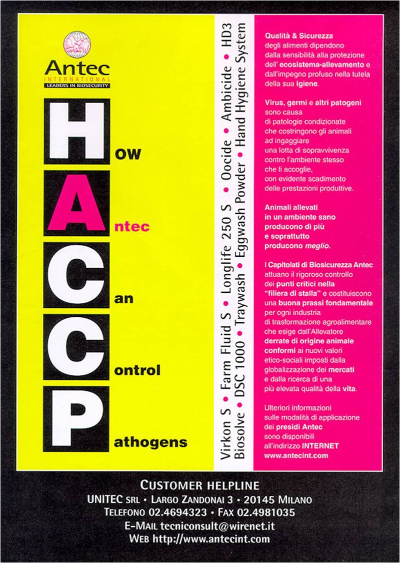 HACCP: how Antec can control pathogens