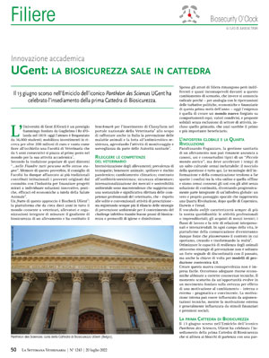 UGent: la biosicurezza sale in cattedra