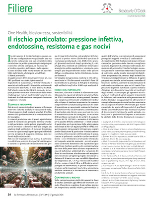 One Health, biosicurezza, sostenibilità Il rischio particolato: pressione infettiva, endotossine, resistoma e gas nocivi