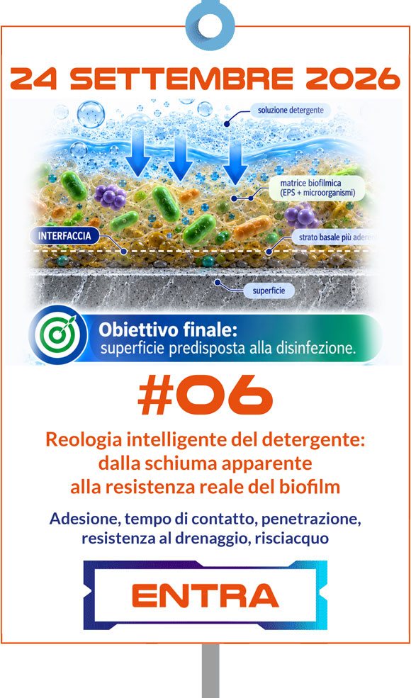 Reologia intelligente del detergente: dalla schiuma apparente alla resistenza reale del biofilm
