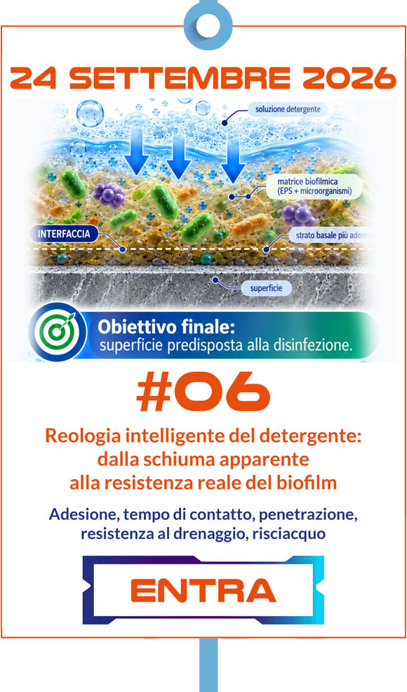Reologia intelligente del detergente: dalla schiuma apparente alla resistenza reale del biofilm